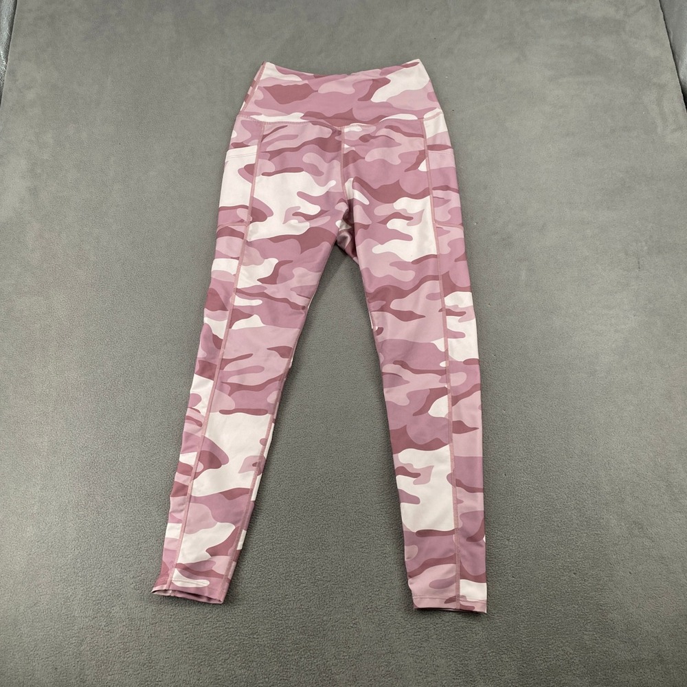 Embrace Your Love Pink Camo High Waisted Leggings with Pockets Size M 5767J